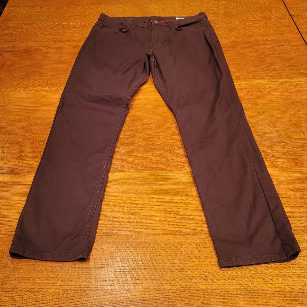 Bonobos Flannel Lined Chinos Tailored Fit 33x30 Brown